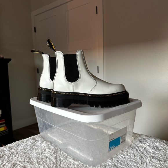 Dr. Martens White Ankle Boots - Picture 3 of 6